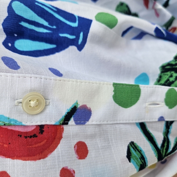 LOFT Multicolor Floral Long Sleeve Dress - Picture 8 of 10